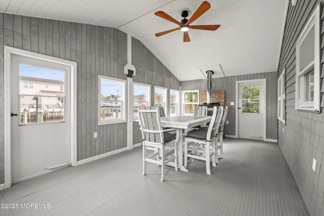 a view of a terrace with sitting space