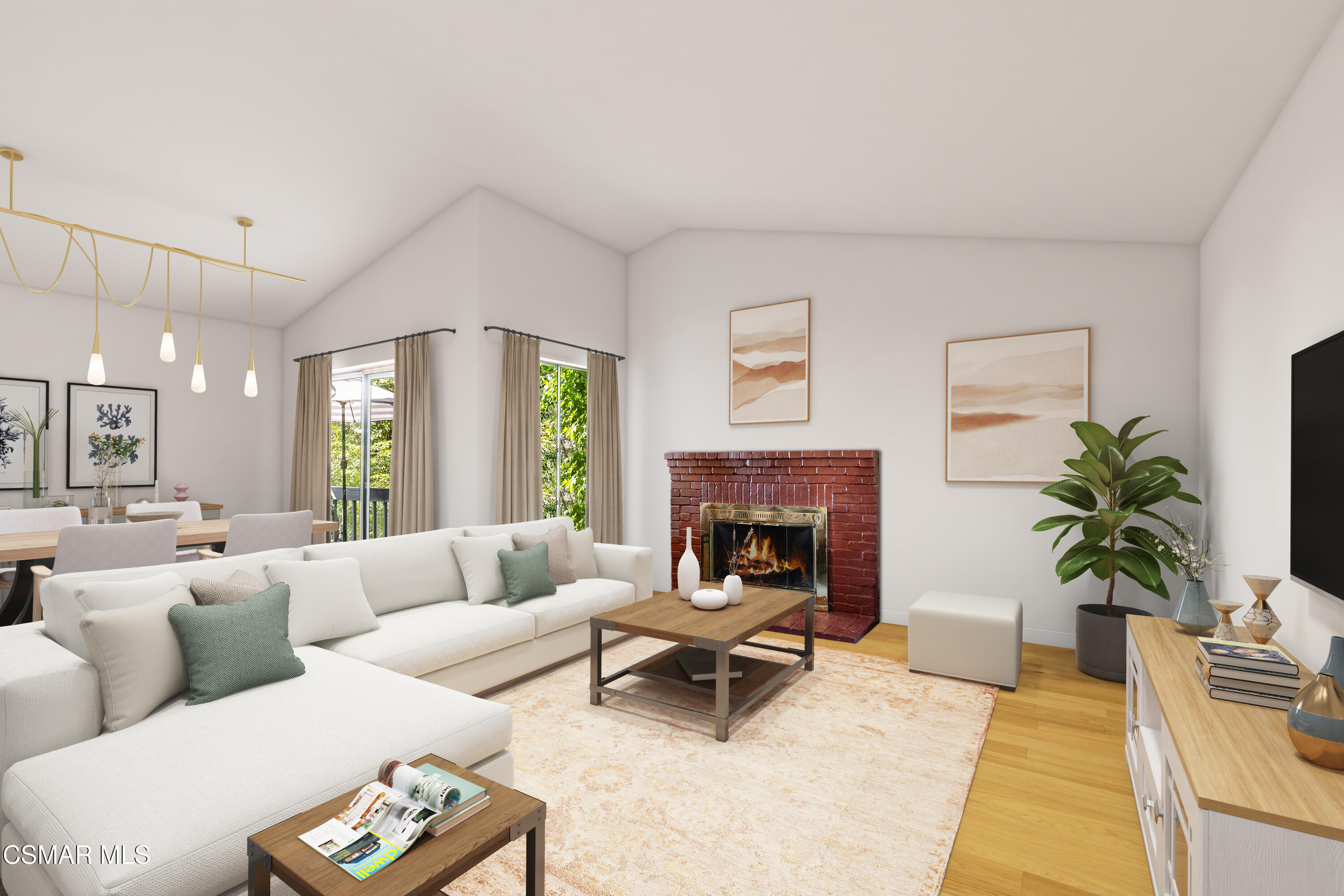 434 Algonquin Drive Simi Valley, CA 93065 - Photo 5 of 30 a living room with furniture and a fireplace
