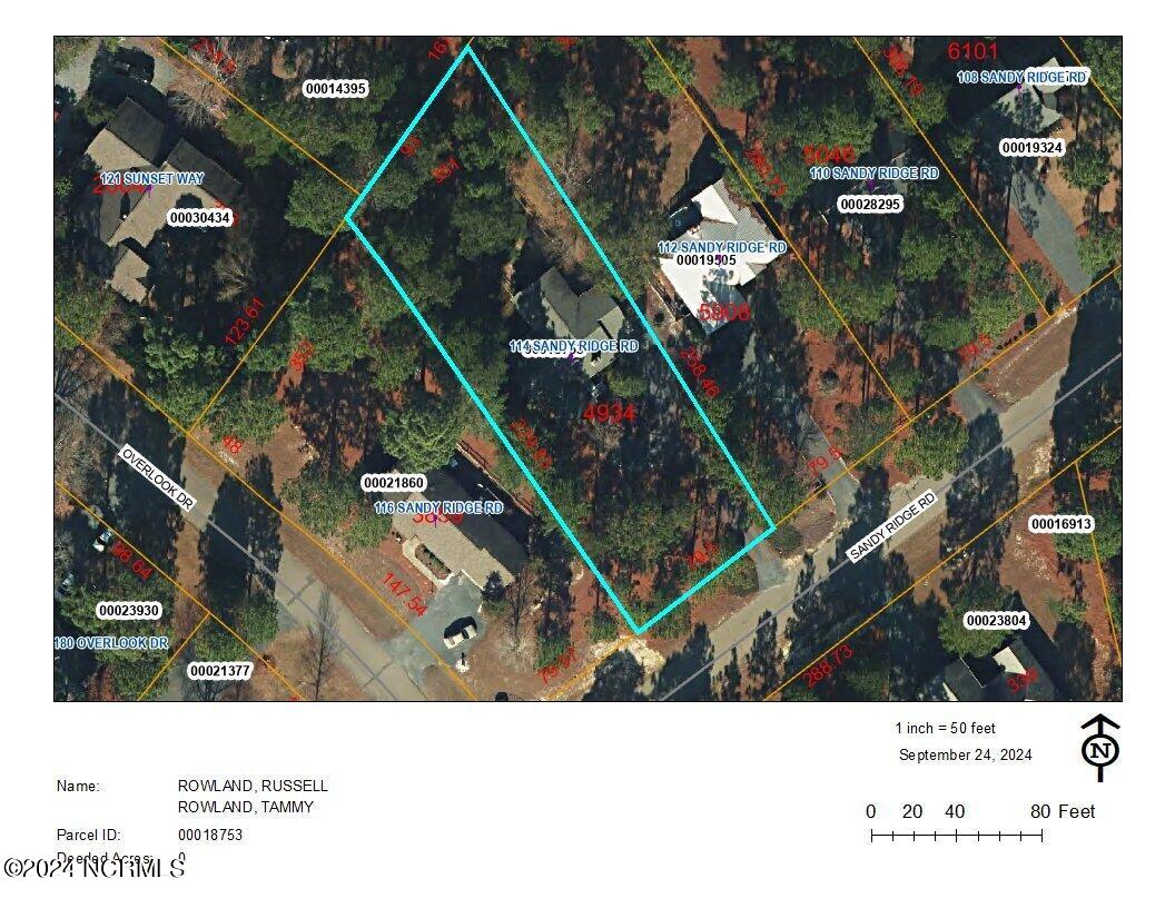 114 Sandy Ridge Road West End, NC 27376 - Photo 53 of 69 Aerial GIS Map