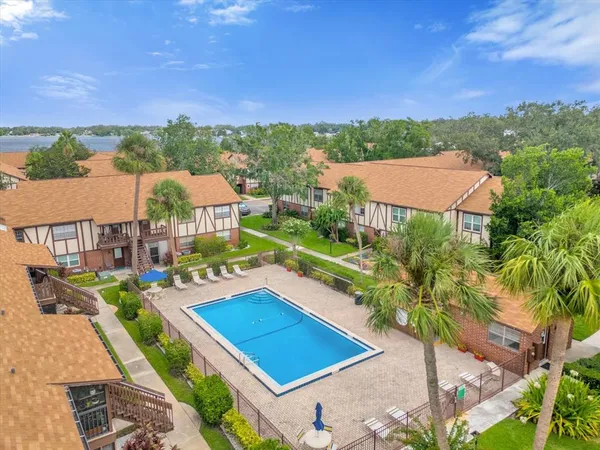 a view of a city from a terrace
