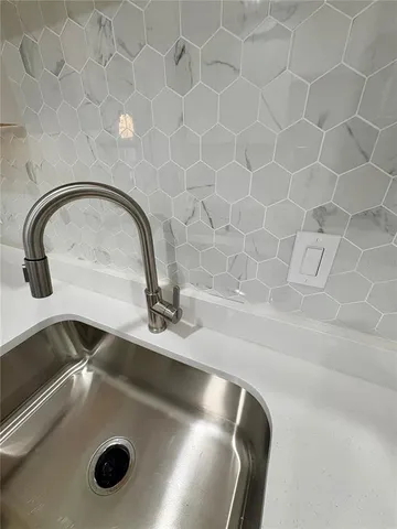 a close view of sink