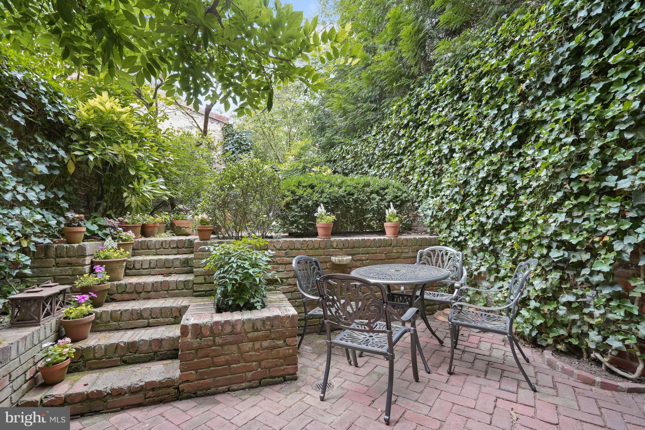 2802 N Street Northwest Washington, DC 20007 - Photo 21 of 24 Lush Two-tier Garden