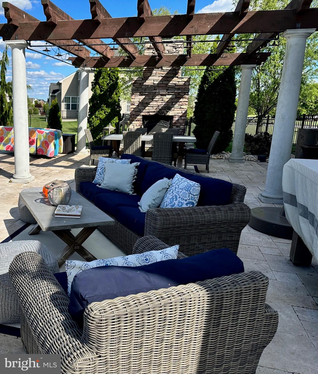 804 Chelsea Glenn Road Clarksboro, NJ 08020 - Photo 53 of 58 a outdoor space with patio couches and a table