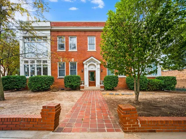 a front view of a house