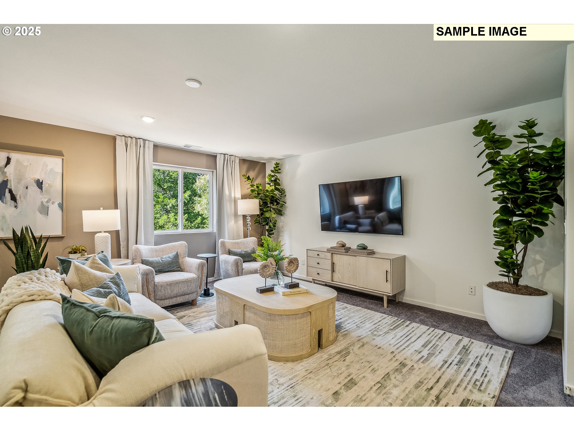 5791 Durst Street Eugene, OR 97402 - Photo 9 of 25 a living room with furniture and a flat screen tv