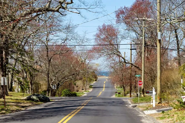 a view of street along with trees