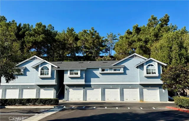 a front view of a large white building