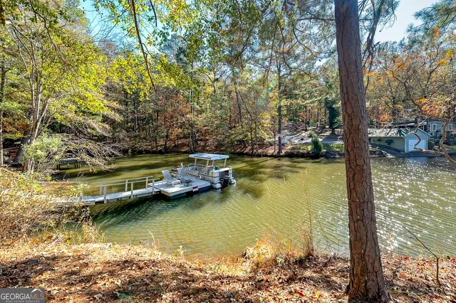 a view of house with water fall