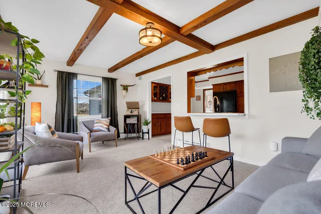 a outdoor living space with furniture