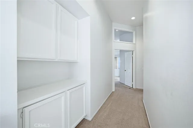 a view of a room with an empty space