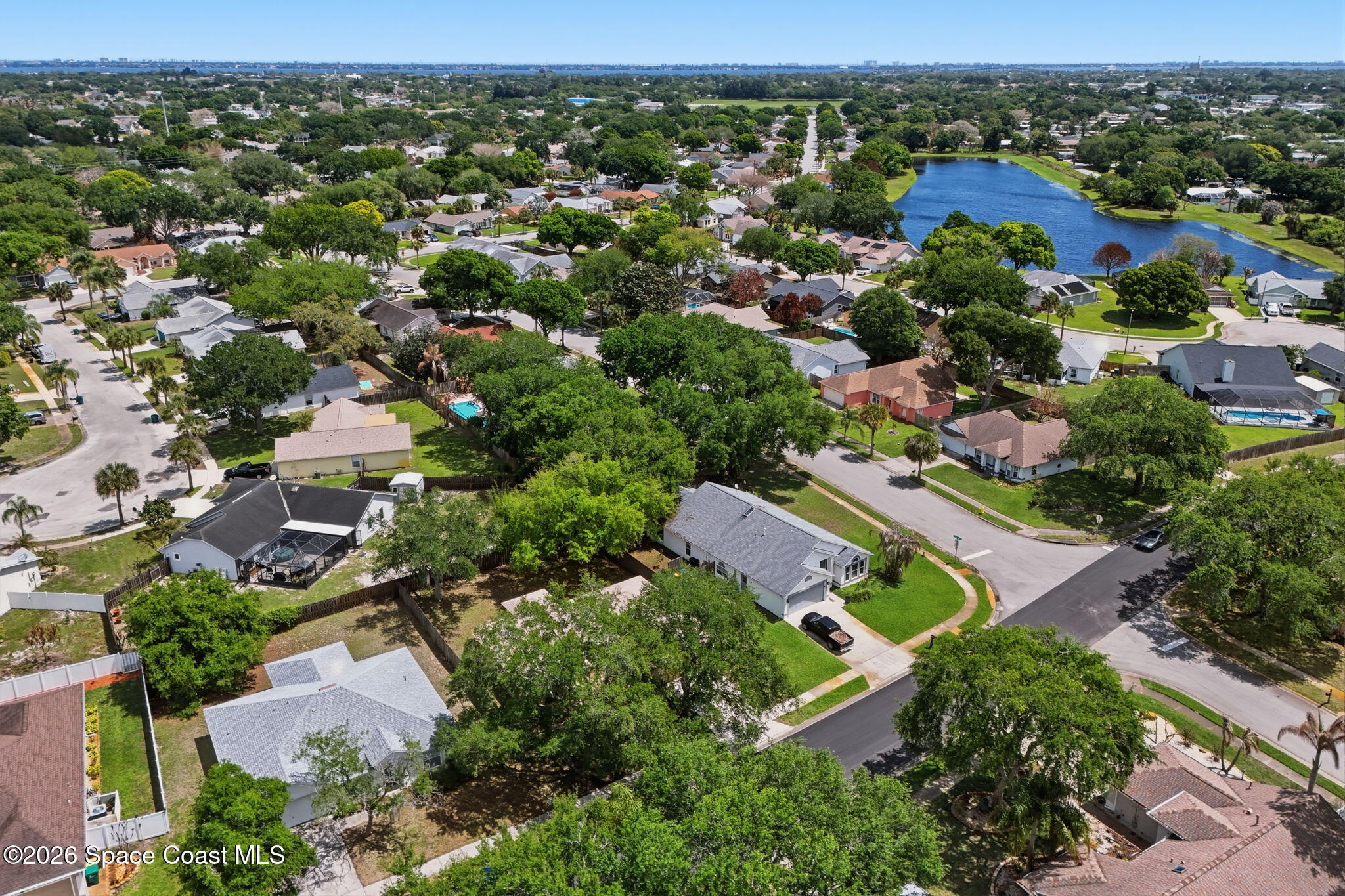 2005 Lansing Street Melbourne, FL 32935 - Photo 43 of 47 an aerial view of multiple house