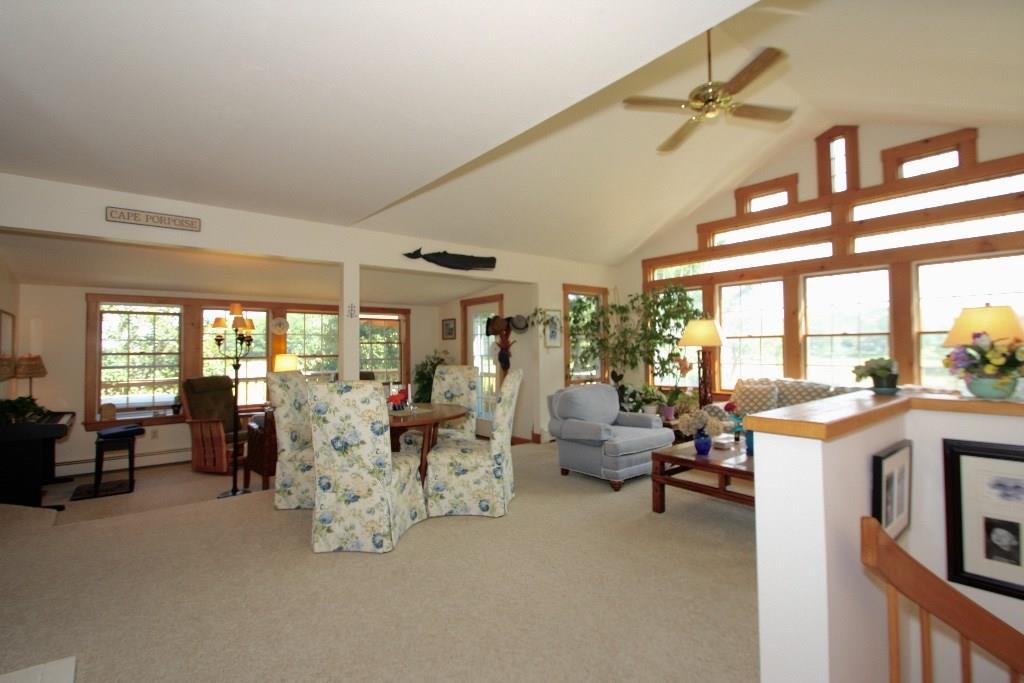 10 R Eel Bridge Lane, Unit R Kennebunkport, ME 04046 - Photo 7 of 30 Cathedral ceilings and large windows...