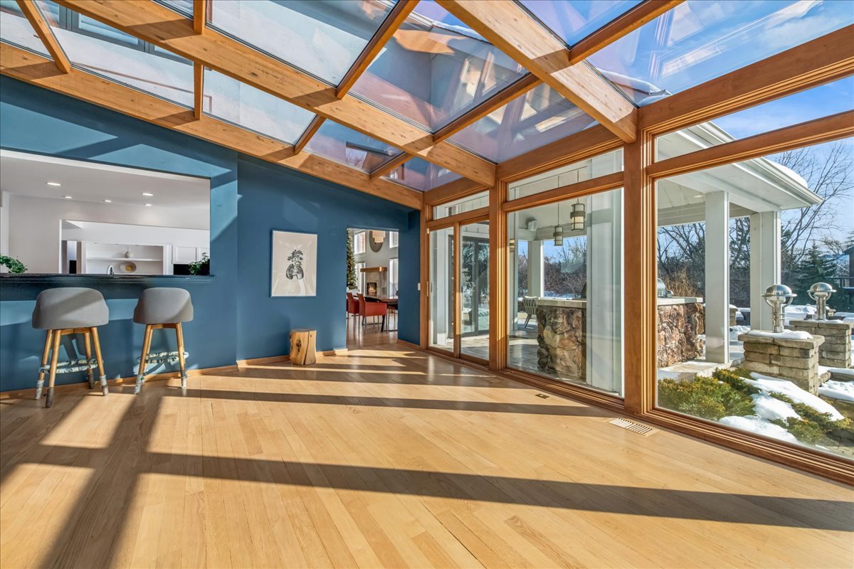 12 East Penny Road South Barrington, IL 60010 - Photo 16 of 61 a view of a kitchen with furniture and large windows