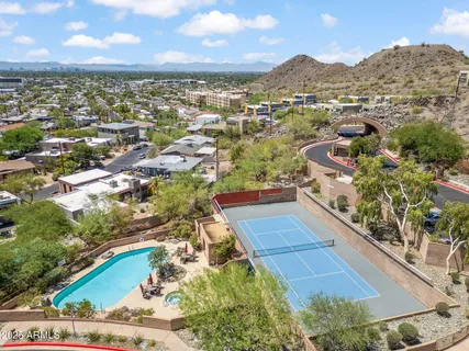 a view of city and ocean