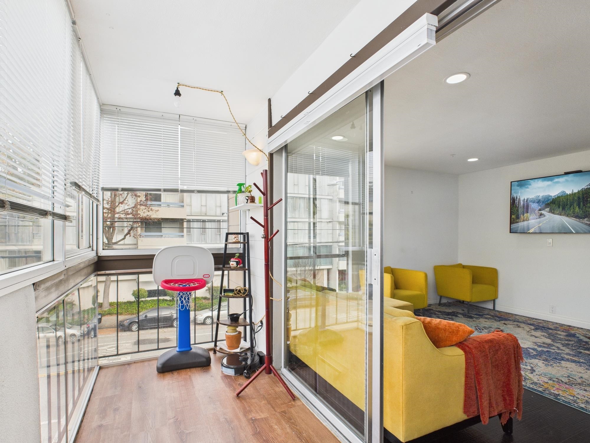 4099 Howe Street, Unit 202 Oakland, CA 94611 - Photo 14 of 19 Interior space featuring wood finished floors and recessed lighting