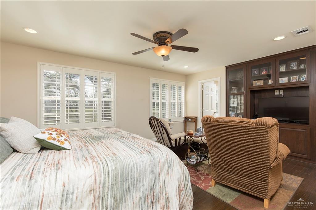 605 South Hutto Road Donna, TX 78537 - Photo 11 of 45 The primary bedroom is located on the second floor. The large windows face east, thus allowing the opportunity to enjoy the morning sunlight.