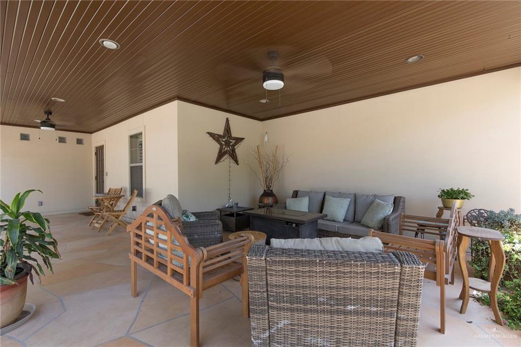 605 South Hutto Road Donna, TX 78537 - Photo 22 of 45 The main homes' oversized patio sits off of the kitchen and family room. It is the ideal spot for enjoying an outdoor meals.