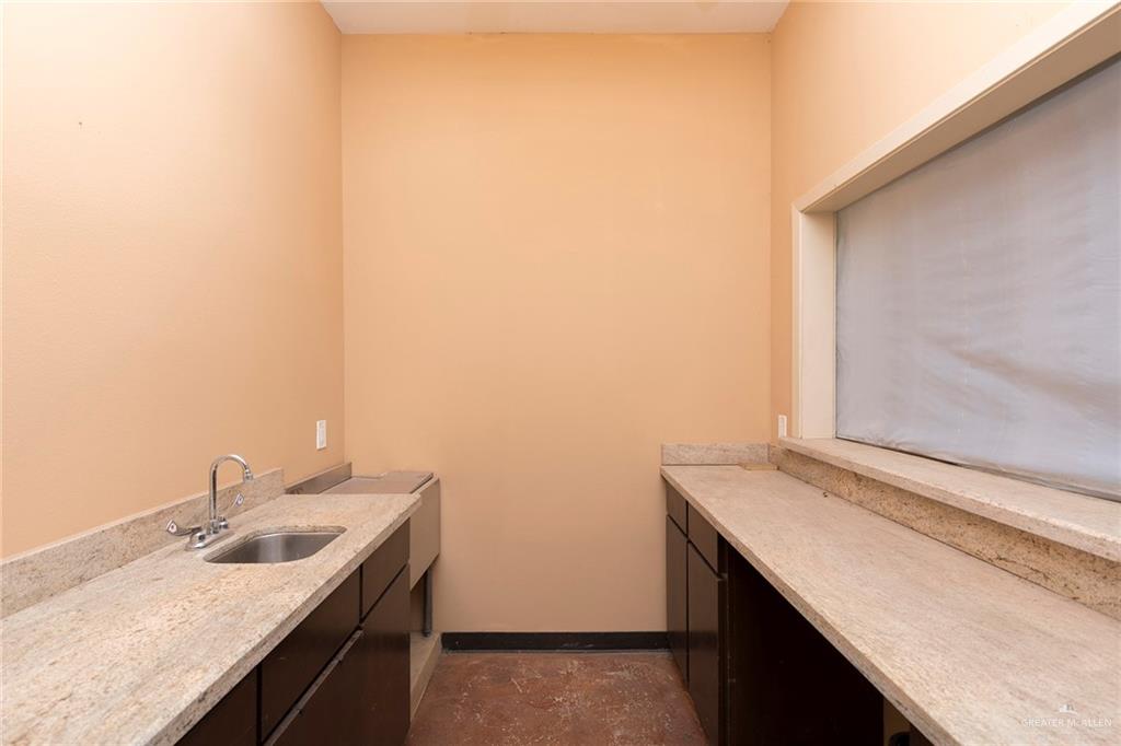 605 South Hutto Road Donna, TX 78537 - Photo 34 of 45 The cutout window, sink and ample counter space are the dedicated areas for serving venue guests.