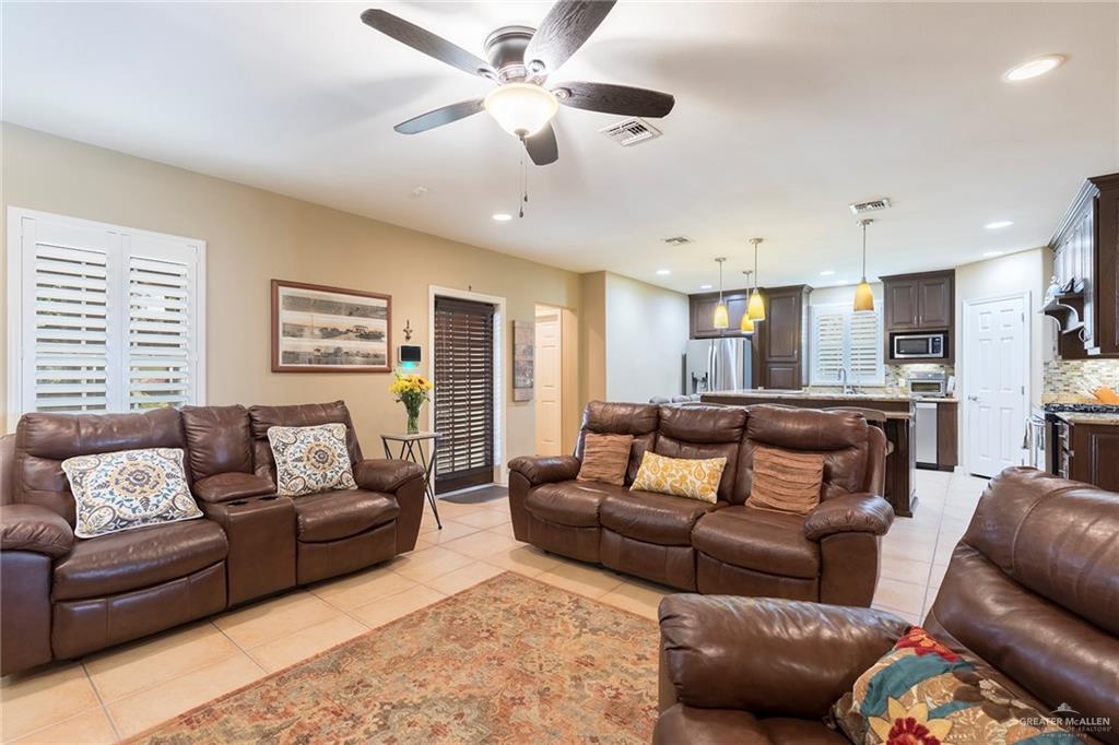 605 South Hutto Road Donna, TX 78537 - Photo 8 of 45 The heart of the home, the family room and kitchen, are tucked privately just beyond the formal living rooms. This open-concept family room and kitchen are designed for everyday life.