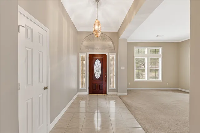 a view of an entryway of a house