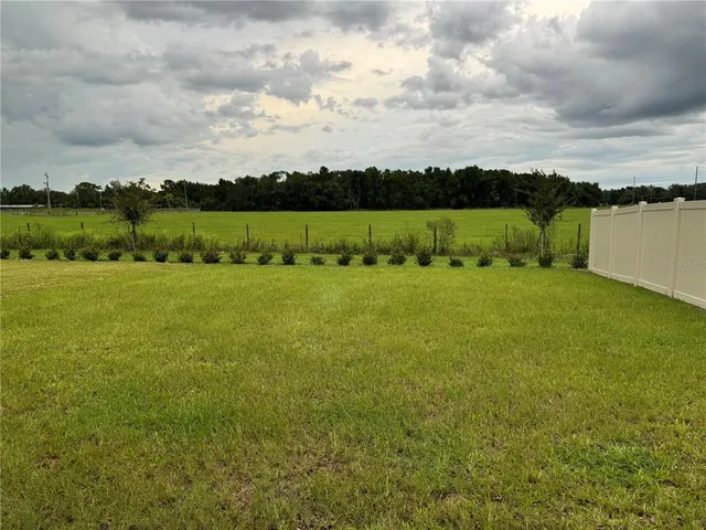 a view of a lake and mountain in the back