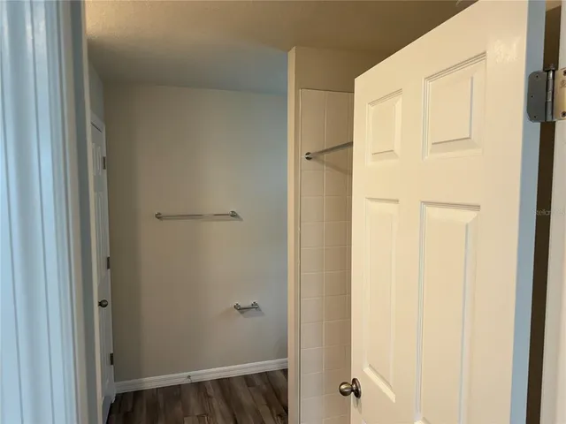 a view of bathroom with shower