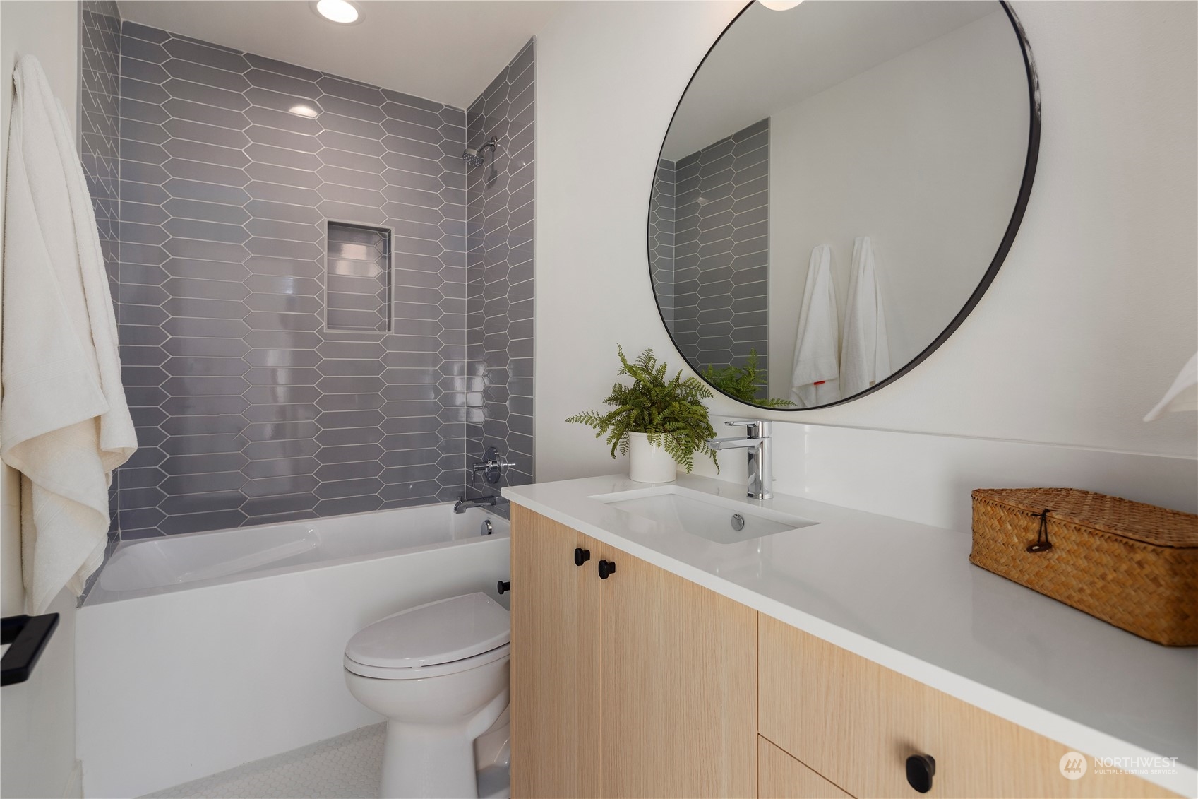 3014 East Howell Street Seattle, WA 98122 - Photo 24 of 39 a bathroom with a sink and a mirror