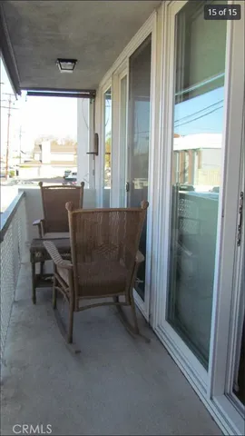 a view of a outdoor space with seating area