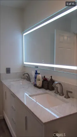a close view of sink