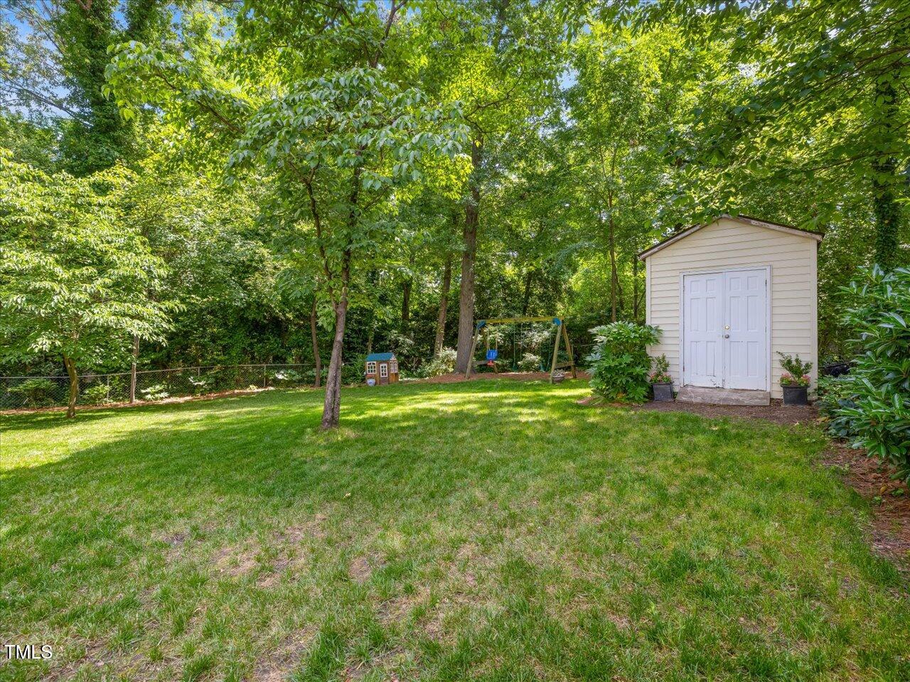 4112 Rowan Street Raleigh, NC 27609 - Photo 28 of 35 a view of a house with a backyard