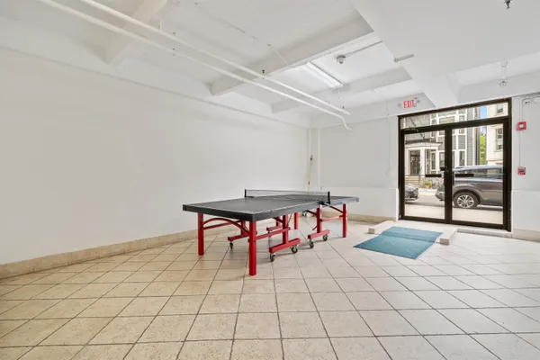 a view of outdoor space with seating