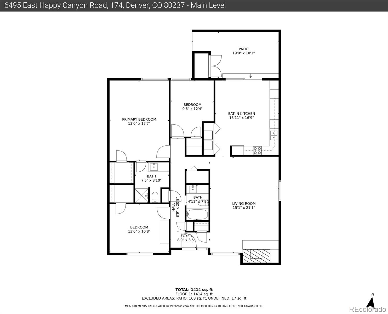 6495 East Happy Canyon Road, Unit 174 Denver, CO 80237 - Photo 26 of 32 a picture of a floor plan