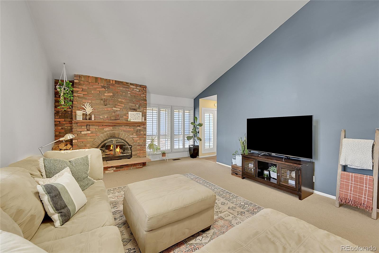 6495 East Happy Canyon Road, Unit 174 Denver, CO 80237 - Photo 7 of 32 a living room with furniture and a flat screen tv