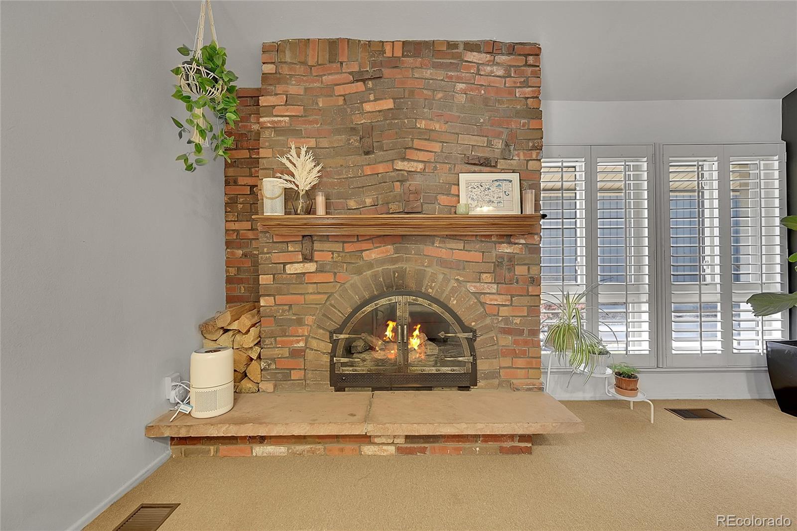 6495 East Happy Canyon Road, Unit 174 Denver, CO 80237 - Photo 8 of 32 a living room with a fireplace