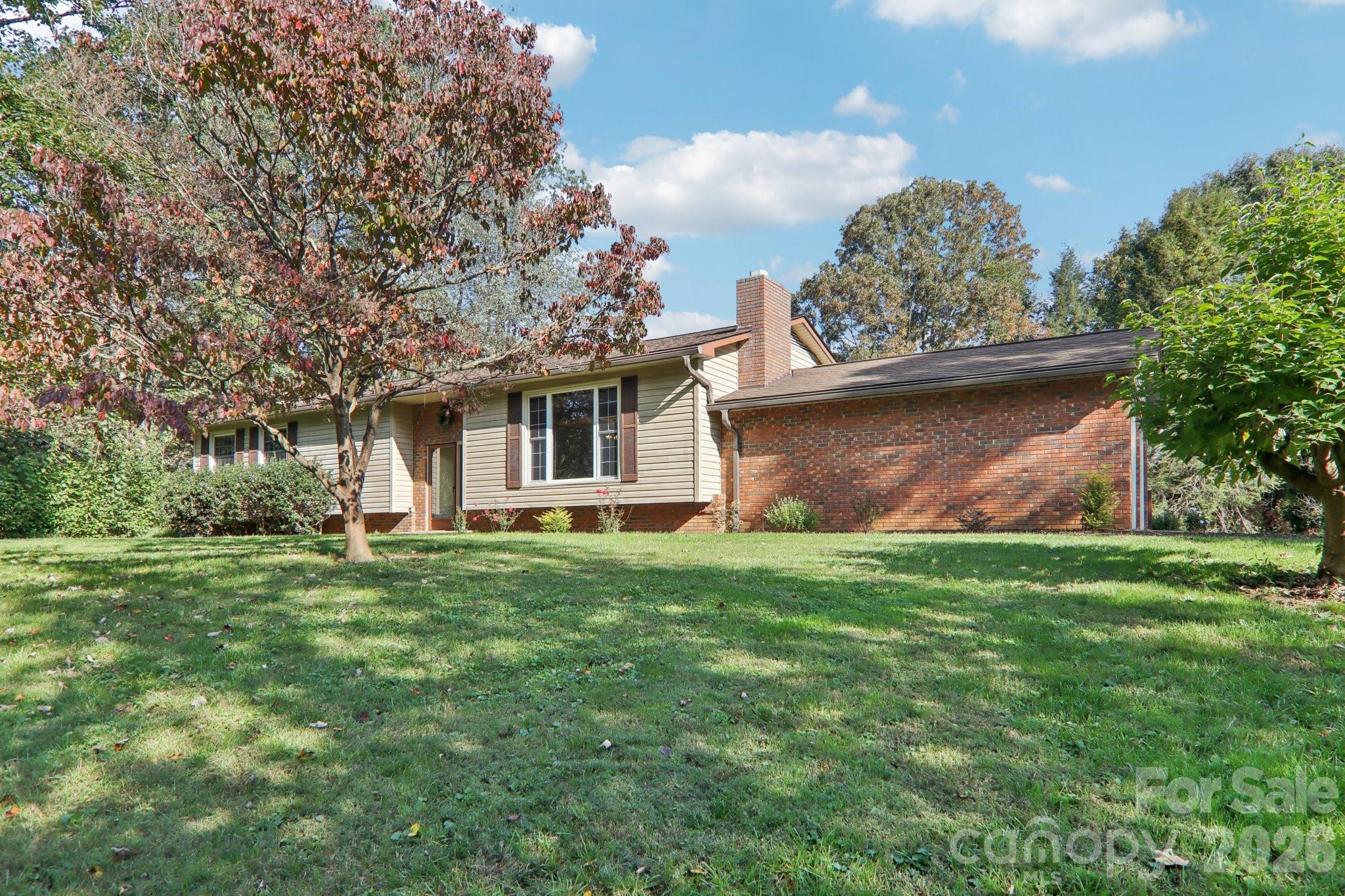 261 Eastview Road Brevard, NC 28712 - Photo 3 of 15 a view of a backyard with plants and large tree