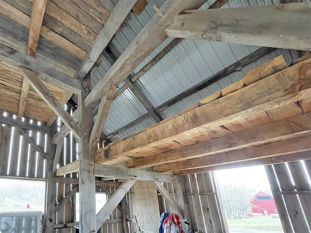 511 East River Road Whitefield, ME 04353 - Photo 3 of 8 Main Entrance Beam Work