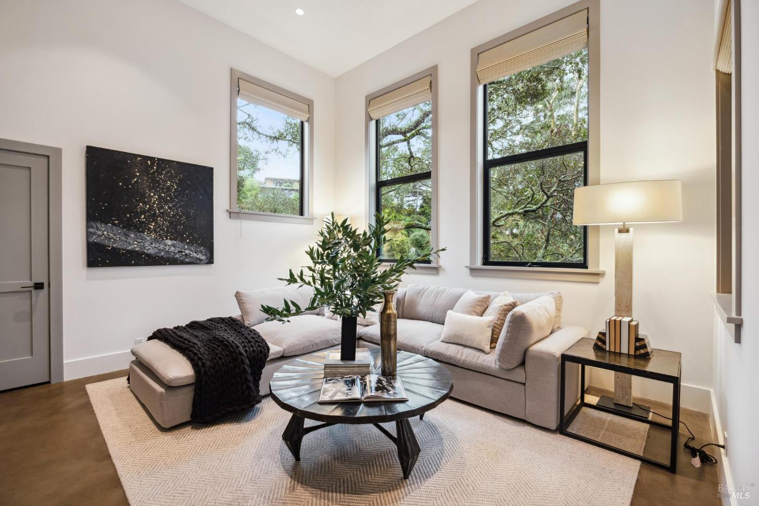 23 Janes Street Mill Valley, CA 94941 - Photo 15 of 32 a living room with furniture lamp and window