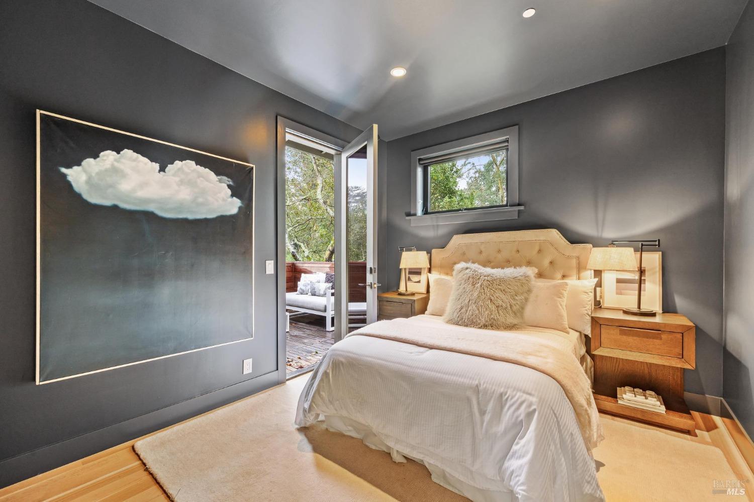 23 Janes Street Mill Valley, CA 94941 - Photo 20 of 32 a bedroom with a bed and window