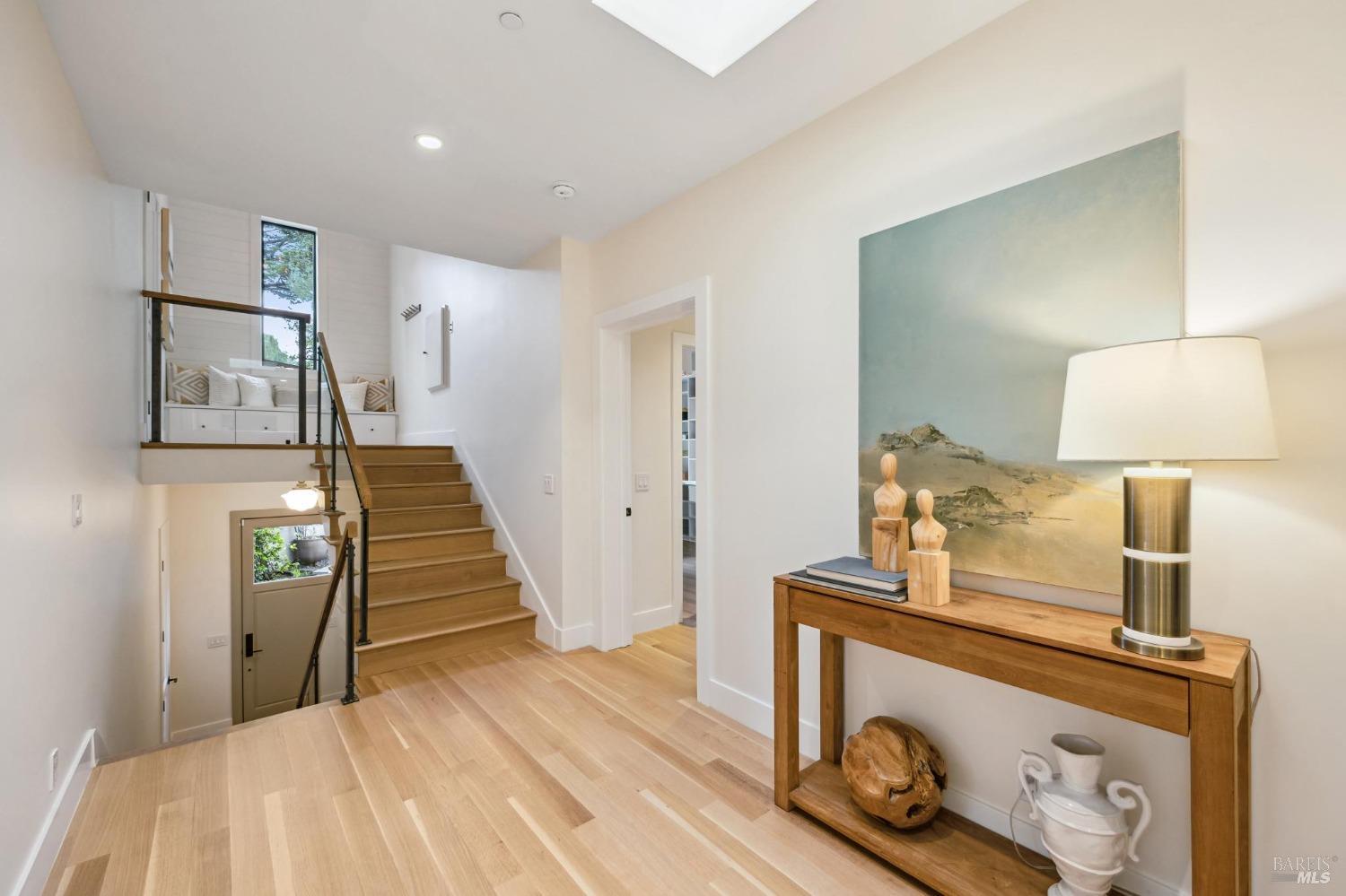 23 Janes Street Mill Valley, CA 94941 - Photo 22 of 32 a view of a room with wooden floor and stairs