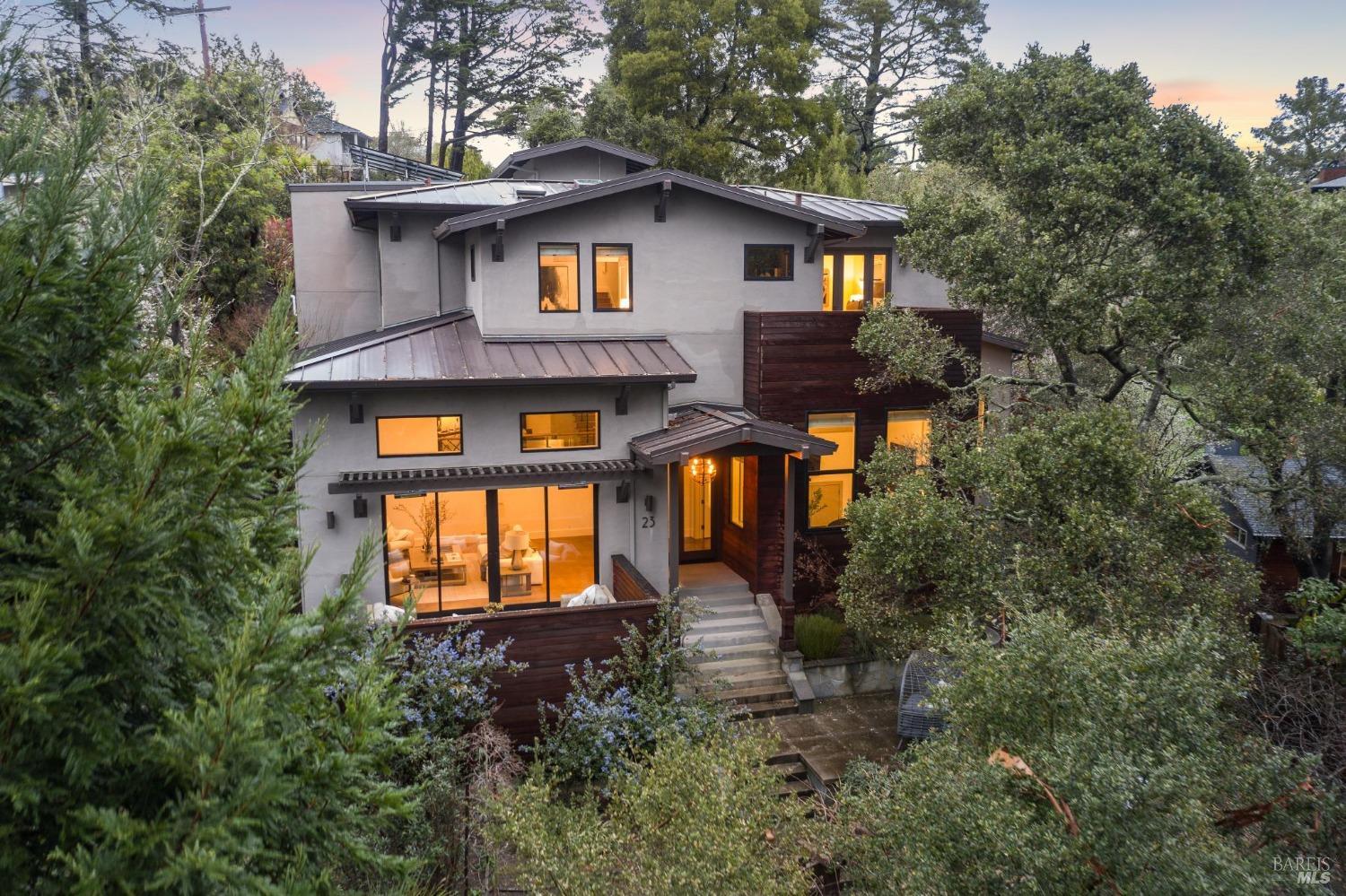 23 Janes Street Mill Valley, CA 94941 - Photo 30 of 32 a front view of a house with garden