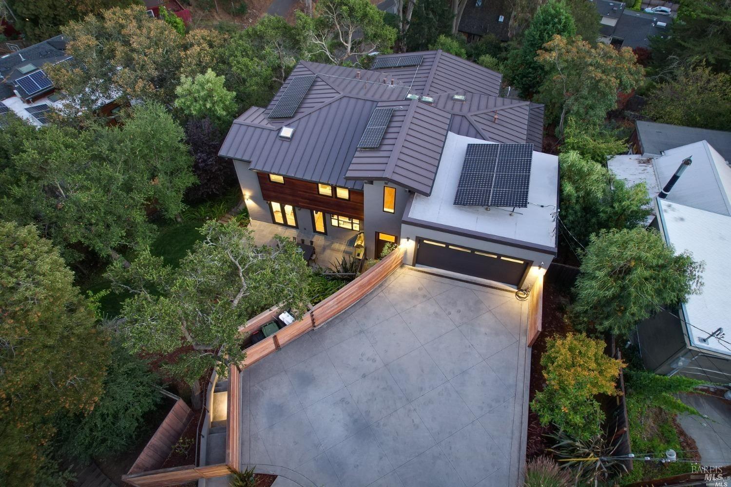 23 Janes Street Mill Valley, CA 94941 - Photo 32 of 32 an aerial view of house with yard and outdoor seating
