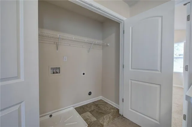 a view of an empty room