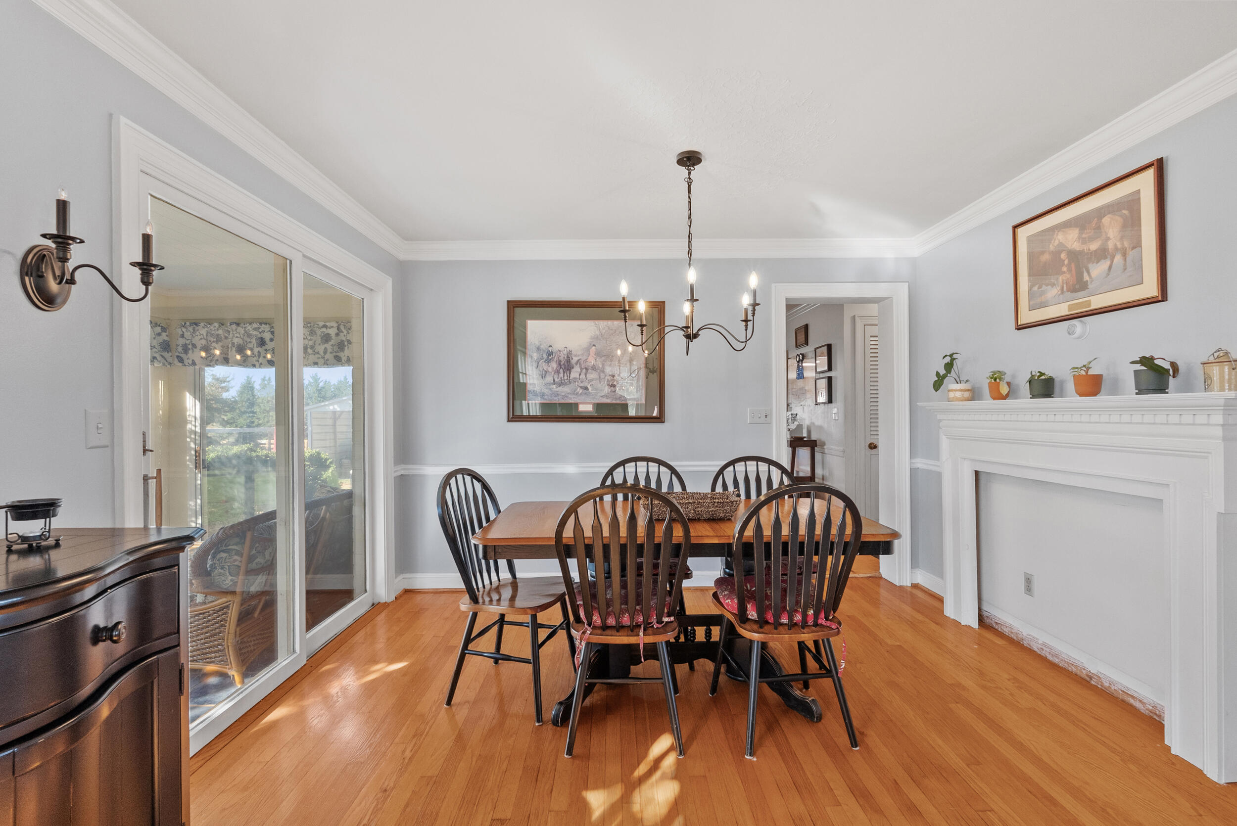 2631 Meadors Spur Road Moneta, VA 24121 - Photo 16 of 87 a view of a dining room with furniture window and wooden floor