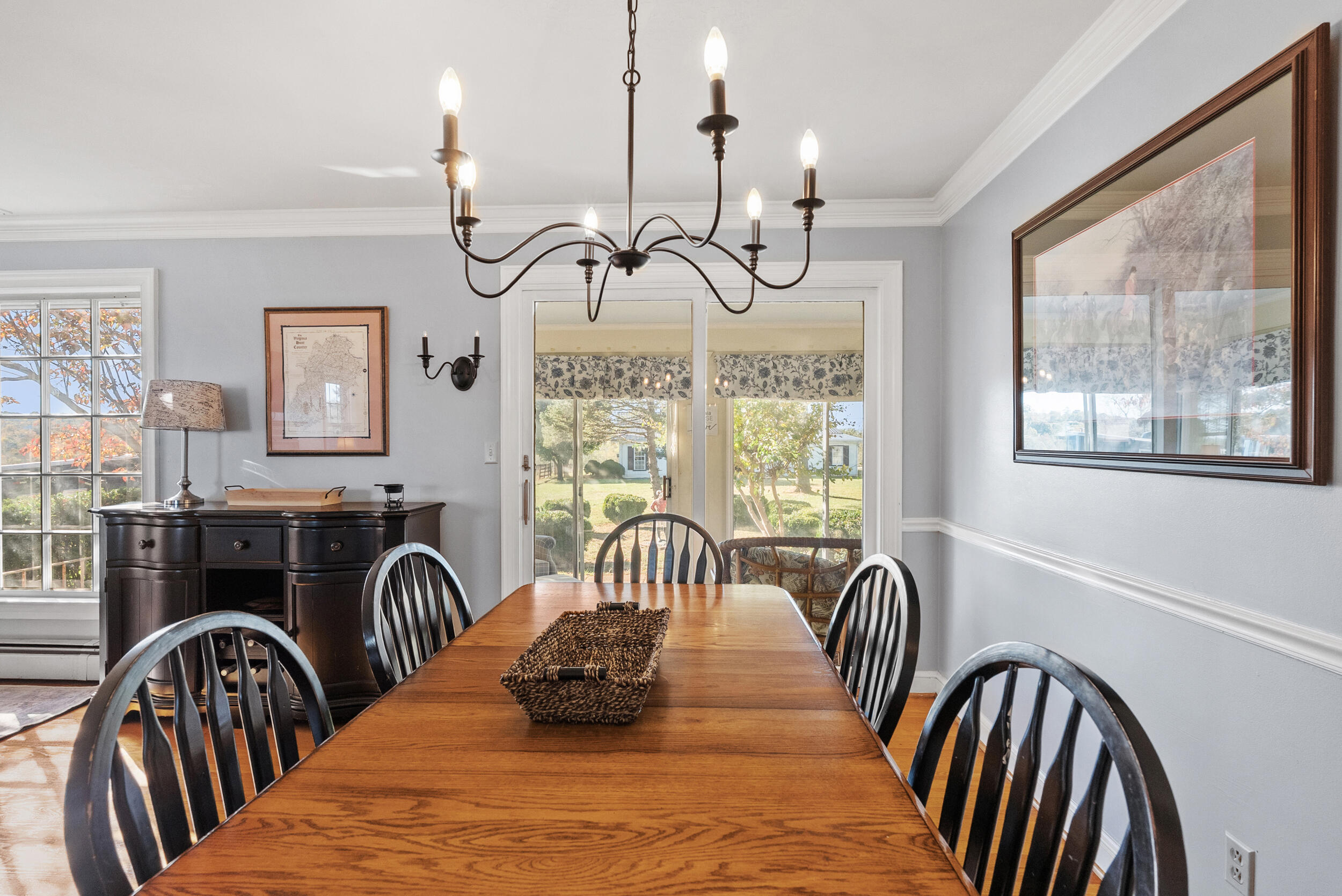 2631 Meadors Spur Road Moneta, VA 24121 - Photo 17 of 87 a view of a dining room with furniture window and outside view