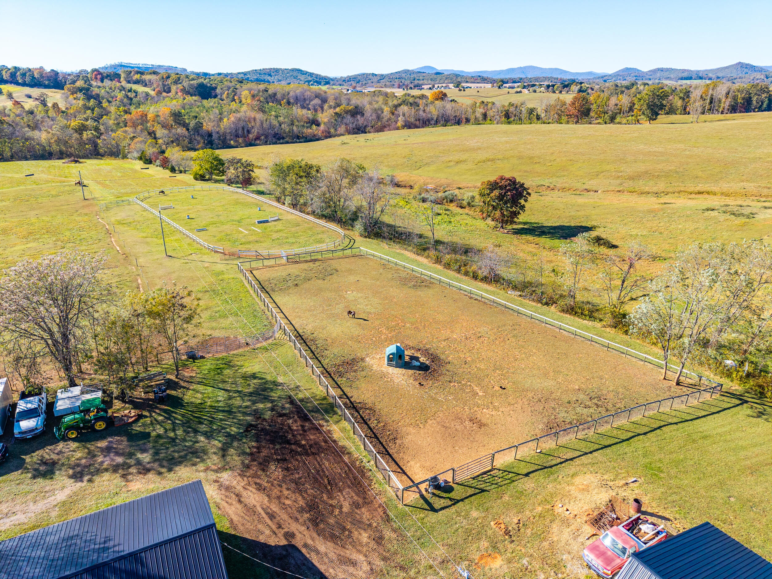 2631 Meadors Spur Road Moneta, VA 24121 - Photo 64 of 87 paddock aerial view