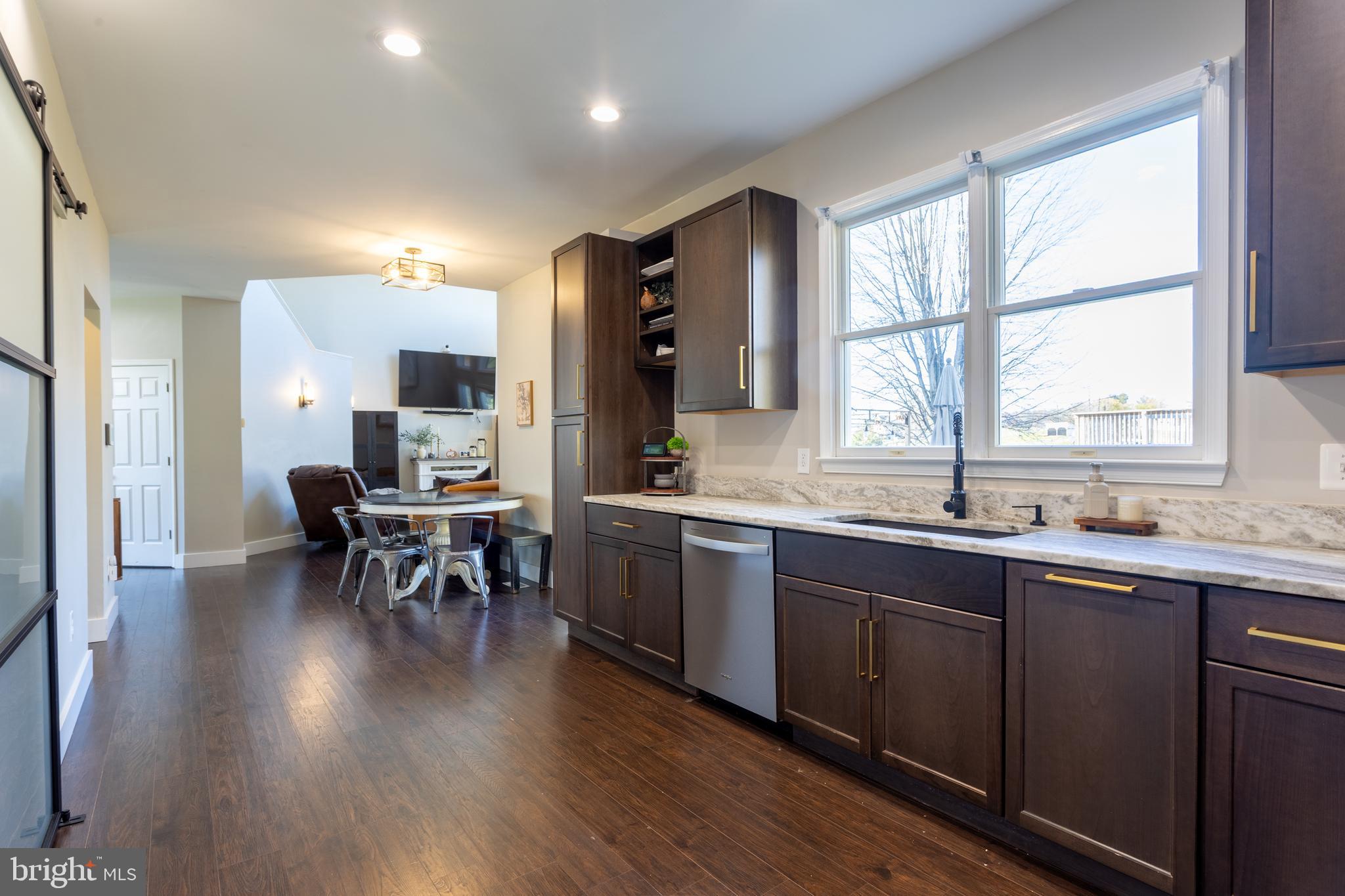 4210 Graceton Road Pylesville, MD 21132 - Photo 13 of 64 a kitchen with lots of counter top space and dining table