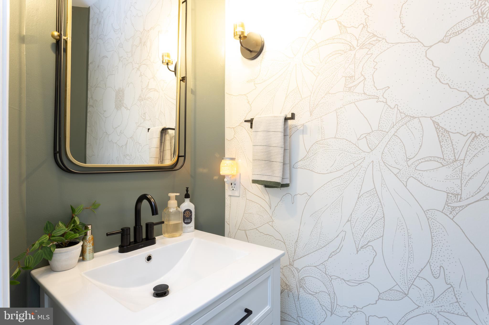 4210 Graceton Road Pylesville, MD 21132 - Photo 20 of 64 a bathroom with a sink and a mirror