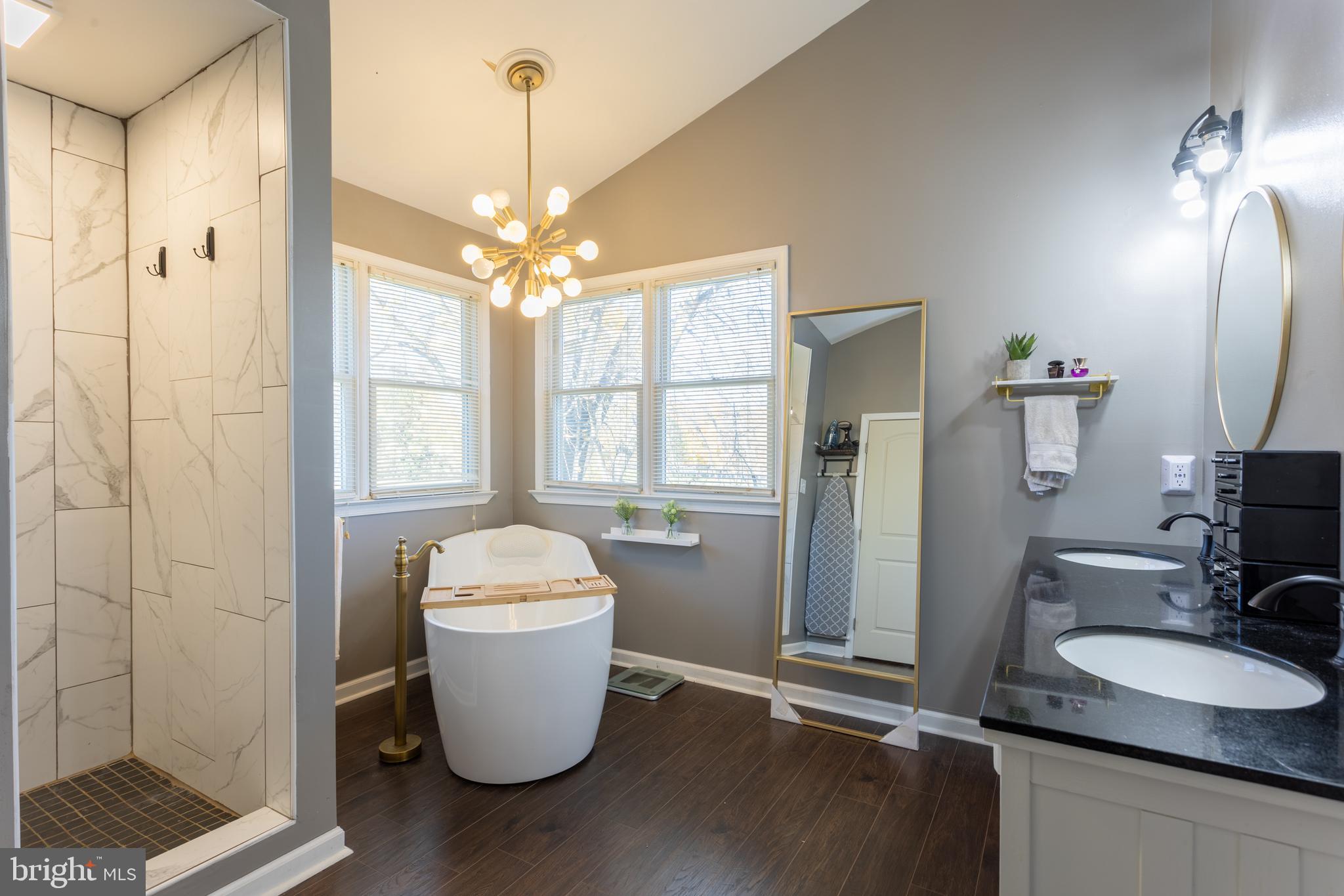 4210 Graceton Road Pylesville, MD 21132 - Photo 30 of 64 a bathroom with a sink and a mirror