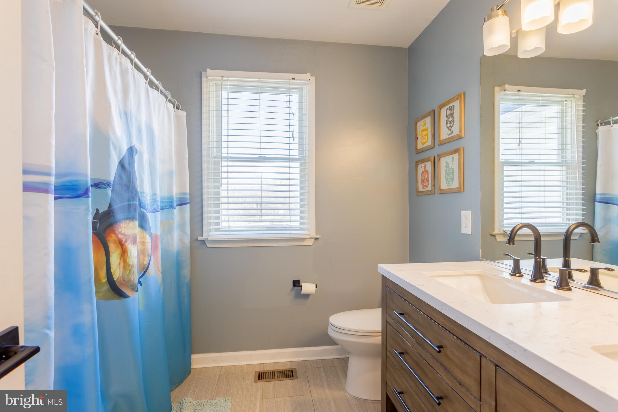 4210 Graceton Road Pylesville, MD 21132 - Photo 41 of 64 a bathroom with a sink a toilet and a window