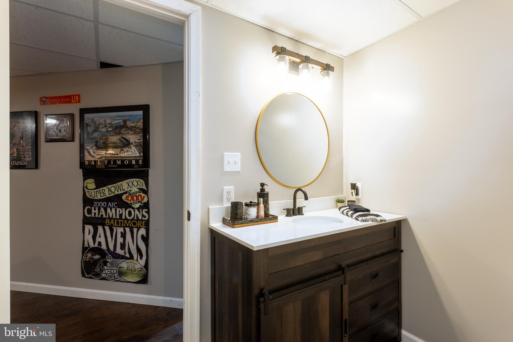 4210 Graceton Road Pylesville, MD 21132 - Photo 50 of 64 a bathroom with a sink and a mirror
